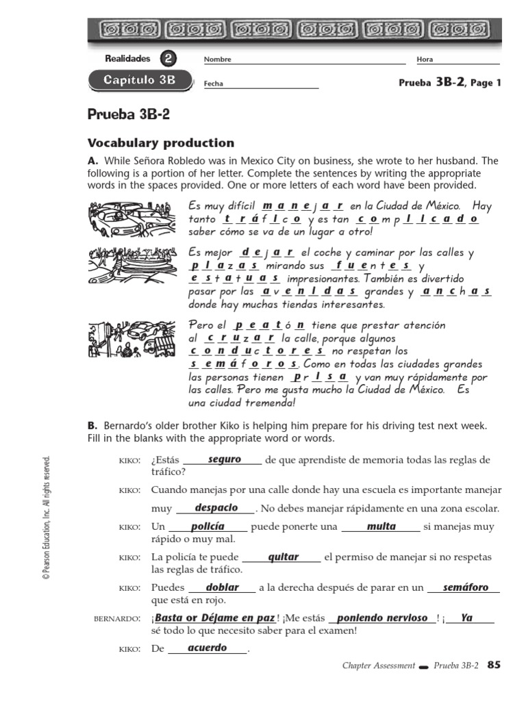 Prueba 3 B 2 Pdf Ocio