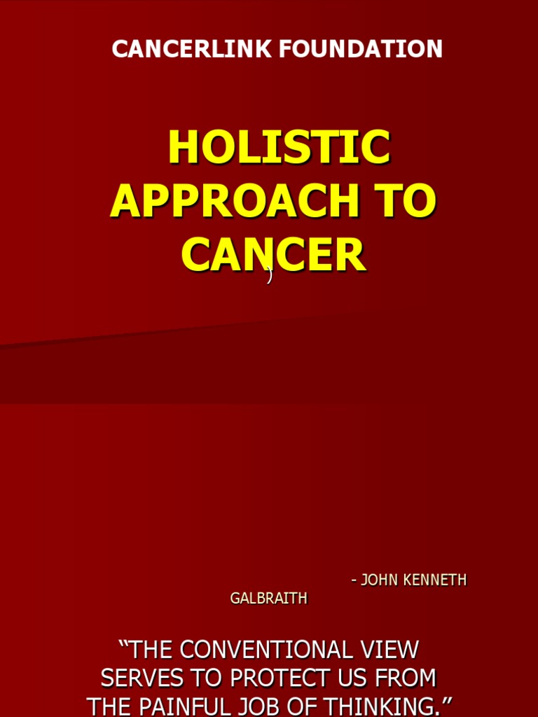 Holistic Approach To Cancer: Cancerlink Foundation | PDF ...