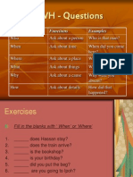 WH - Questions: Functions Examples