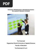 Download InteractiveWhiteboardsineducationalpracticebyKoenraadSN21254905 doc pdf