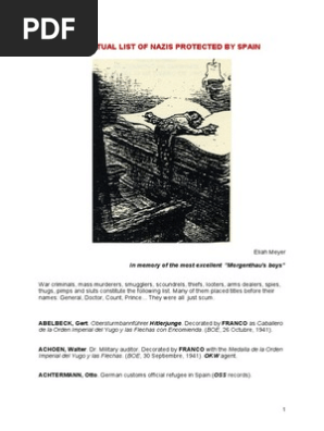209029872 The Factual List Of Nazis Protected By Spain Doc