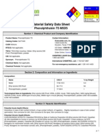 MSDS Phenolphthalein