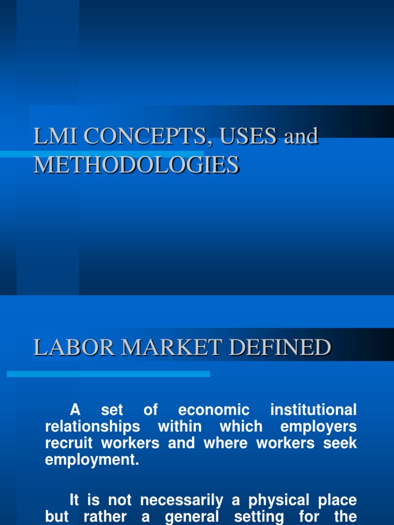 Labor Market Information Overview | PDF | Labour Economics | Recruitment