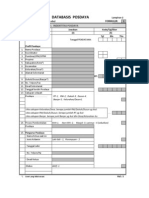 FORMULIR DATABASIS POSDAYA-2013