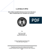 Laporan PPM 2005 Pelatihan Komputer Bagi Staf Dan Pejabat Desa Wedomartani