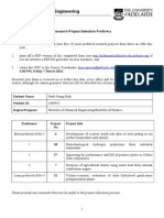 Research Projects Selection Proforma 2014