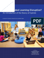Is K 12 Blended Learning Disruptive