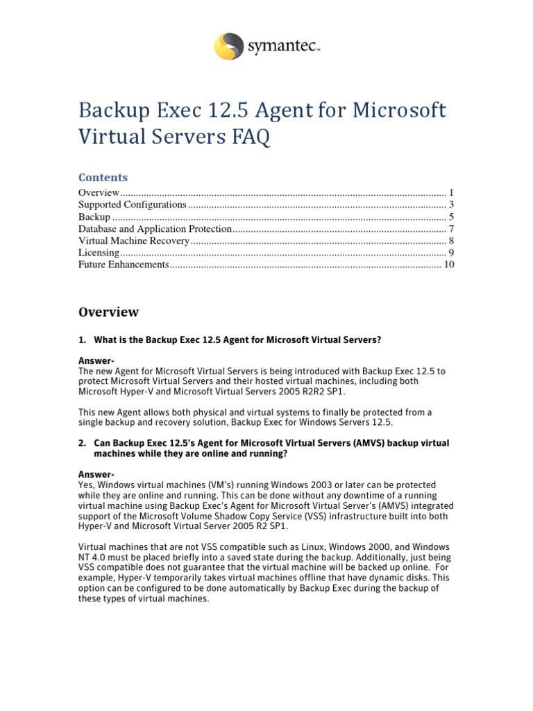 Install Ralus Agent Backup Exec 12.5