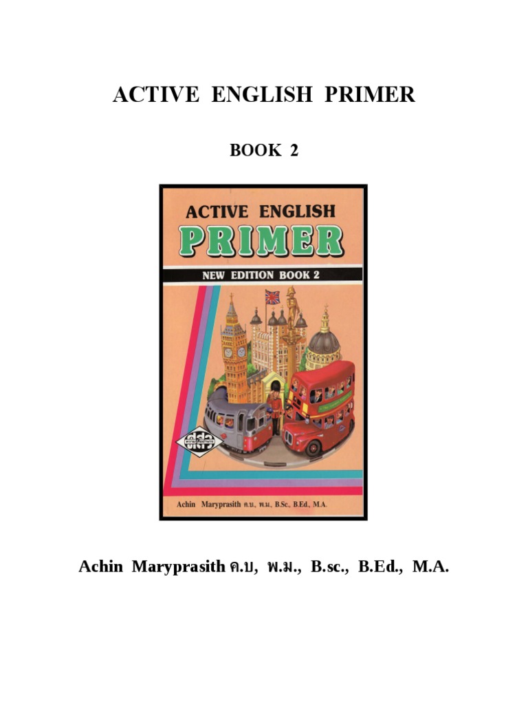 คู่มือครู 2 English Primer Book 2 PDF