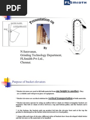 Belt Bucket Elevator Design