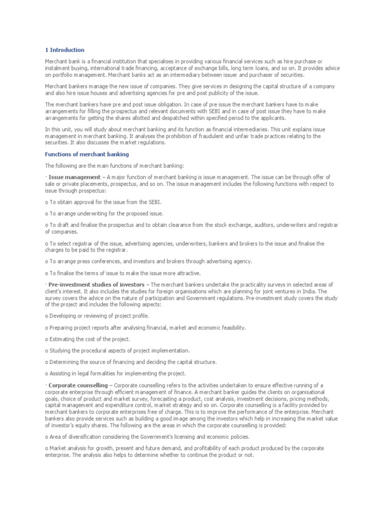 1 Introduction Mutual Funds Factoring Finance
