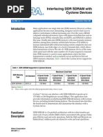 Interfacing DDR SDRAM With Cyclone Devices