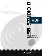 Users Manual for Swissonic USB Studio Audio Interface