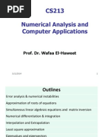 1 - Numerical Methods - Stability and Convergence