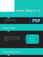 Matriks Invers Ordo 3x3