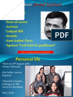 Personal Life Education Start of Career Lokpal Bill Awards Aam Aadmi Party Against "Laal Batti Ki Gaadiyaan"