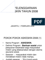 Penyelenggaraan Askeskin Tahun 2008 Rev3