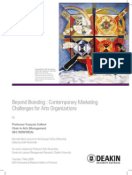 Branding:MBeyond Branding: Contemporary Marketing Challenges For Arts Organizationsarketing:Cultural