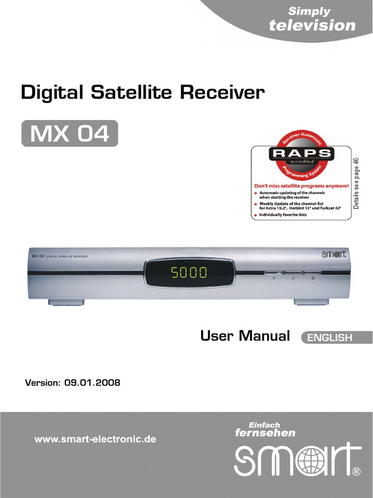 Digital Satellite Receiver User Manual