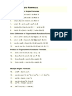 Trigonometric Formulas.: Sum / Difference of Angles Formulas