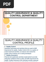 Download Quality Assurance  Quality Control Department by nyumnyum2009 SN21259546 doc pdf
