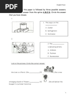Year 3 English Exam Paper 2024 | PDF