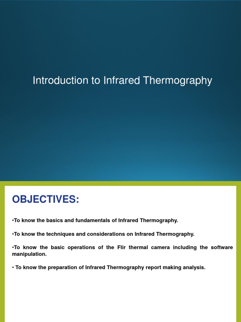 Thermal Scanning Report PDF Thermography Infrared