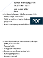 Faktor2 Mempengaruhi Kecelakaan Kerja