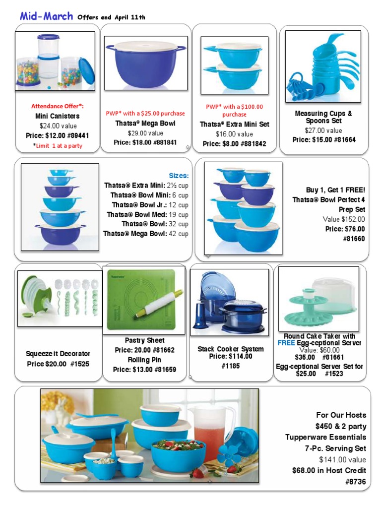 March Tupperware Offers & Discounts | PDF