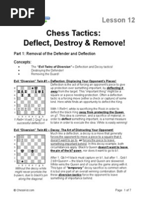 Advanced Strategies: Blending Deflection And Decoy in Chess Tactics