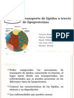 Transporte de Lípidos A Través de Lipoproteínas