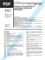 NBR 13859 (Maio 1997) - Proteção contra incêndio em subestações elétricas de distribuição