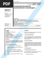 NBR 13895 (Jun 1997) - Construção de Poços de Monitoramento e Amostragem