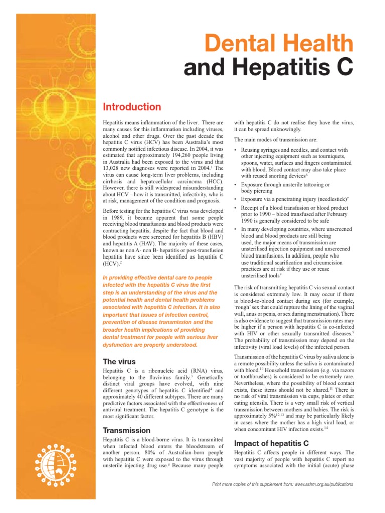 Dental and Hepatitis C Hepatitis C Hepatitis Free 30day Trial