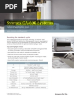Download Coagulmetro Sysmex CA-600 by SantiagoAF SN212616230 doc pdf