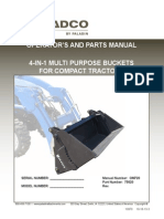 Loader 4 in 1 Bucket Installation and Parts Manual Om720