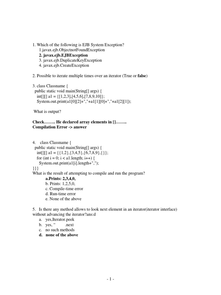 JAva Study 2 | PDF