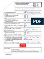 Departure Message: Date: 23.04.01 Rev - No: 1 Prep.: Es App.: Cap Section: 01: 1 of 1