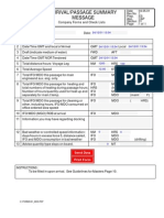 Arrival/Passage Summary Message: Company Forms and Check Lists