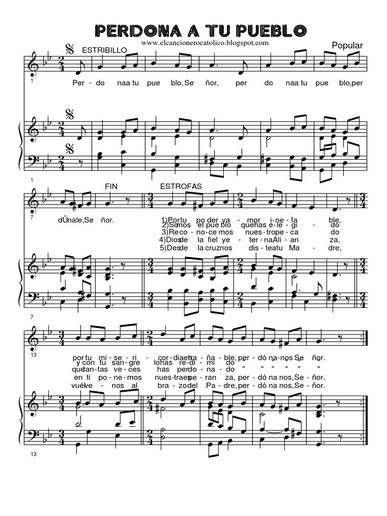 Perdona A Tu Pueblo perdona a tu pueblo
