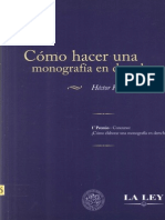 Como Hacer Una Monografia en Derecho