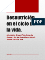 Desnutricion en El Ciclo de La Vida