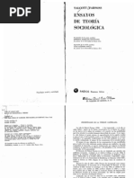 Parsons Talcott Ensayos de Teoria Sociologica | PDF