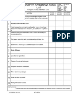 Helicopter Operations Check List: Company Forms and Check Lists