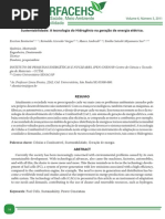 Sustentabilidade a Tecnologia Do Hidrogenio Na Geracao de Energia Eletrica