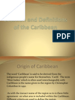 Definitions of The Caribbean Region