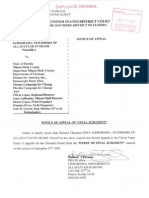 Notice of Appeal of "Final Judgment" Filed 10-14-2009