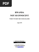 Download Rwanda Not so Innocent When Womens Became Killers- Africa Rights- August 1995 by Kagatama SN21263653 doc pdf