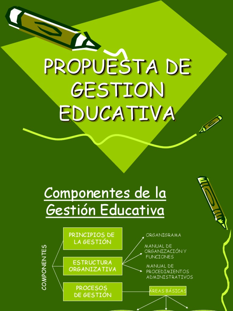 Propuesta de Gestion Educativa | PDF | Pedagogía | Toma de decisiones