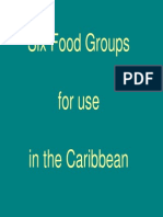 Six Food Groups For Use in The Caribbean